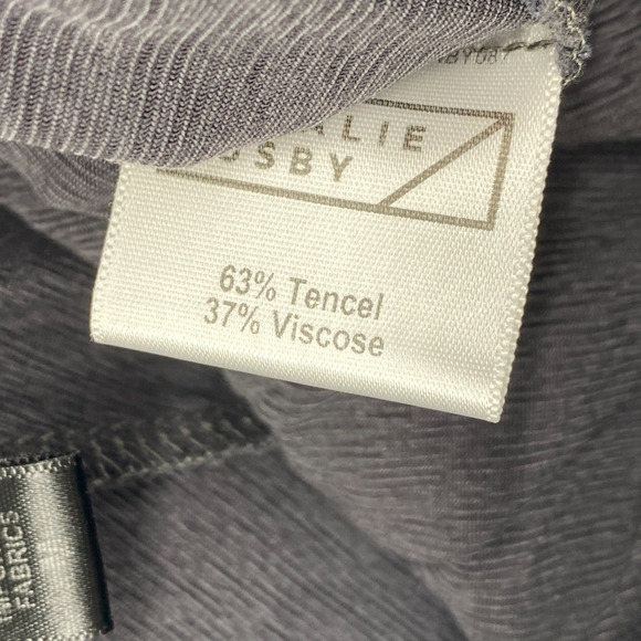 NATALIE BUSBY Pants M Tencel Viscose Get Going Joggers Slim Slouchy Gray USA - Picture 9 of 14